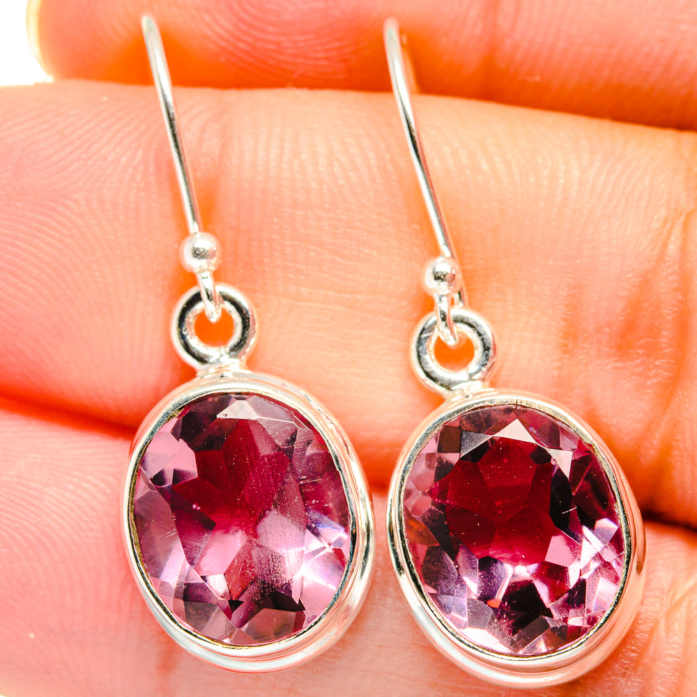 Color Change Alexandrite Earrings handcrafted by Ana Silver Co - EARR422136