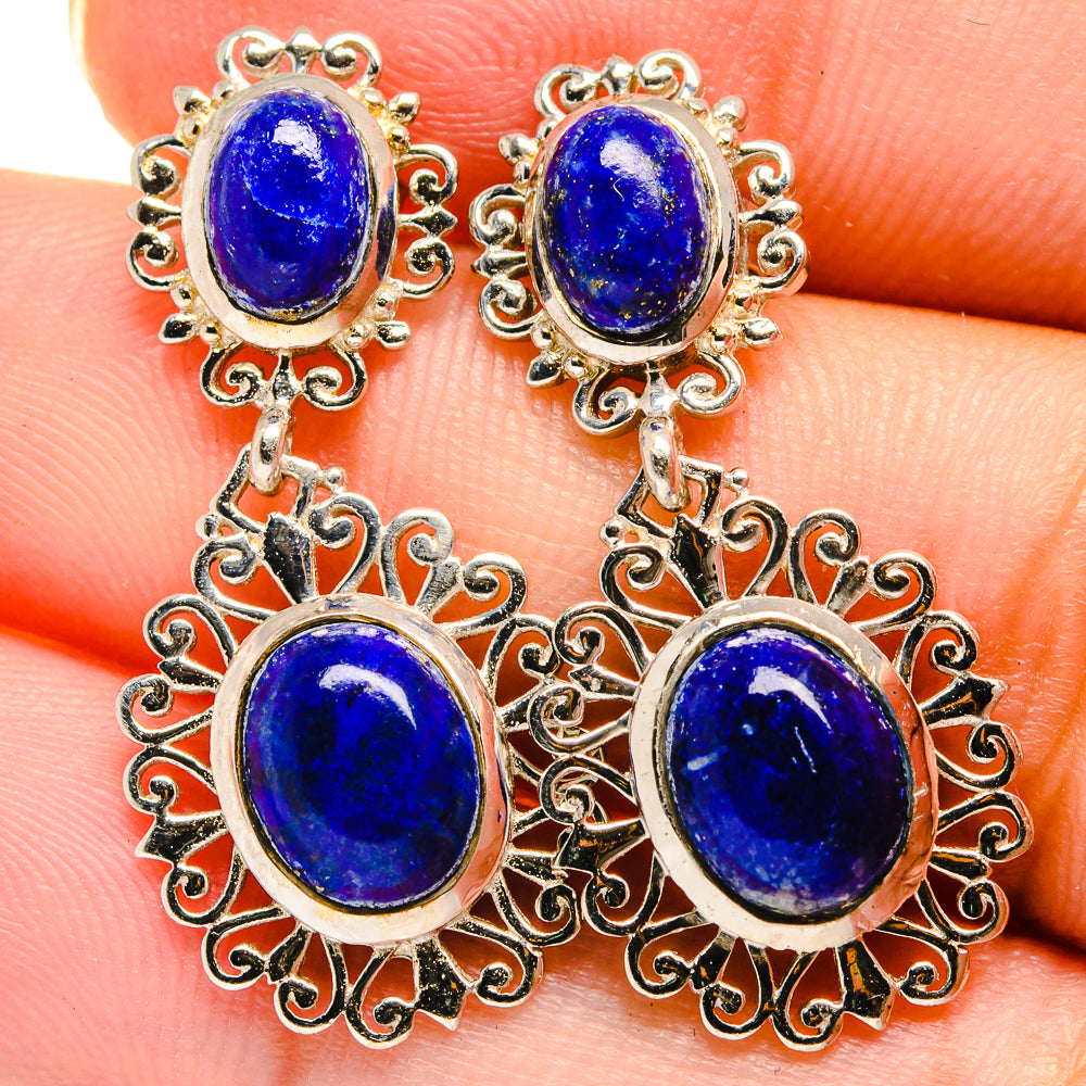 Lapis Lazuli Earrings handcrafted by Ana Silver Co - EARR422139