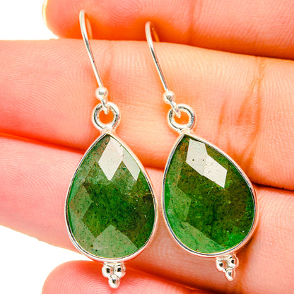 Green Aventurine Earrings handcrafted by Ana Silver Co - EARR422145