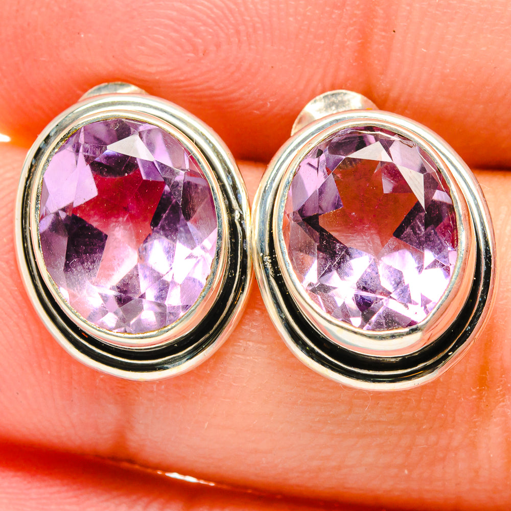 Amethyst Earrings handcrafted by Ana Silver Co - EARR422150