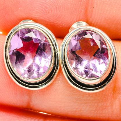 Amethyst Earrings handcrafted by Ana Silver Co - EARR422150