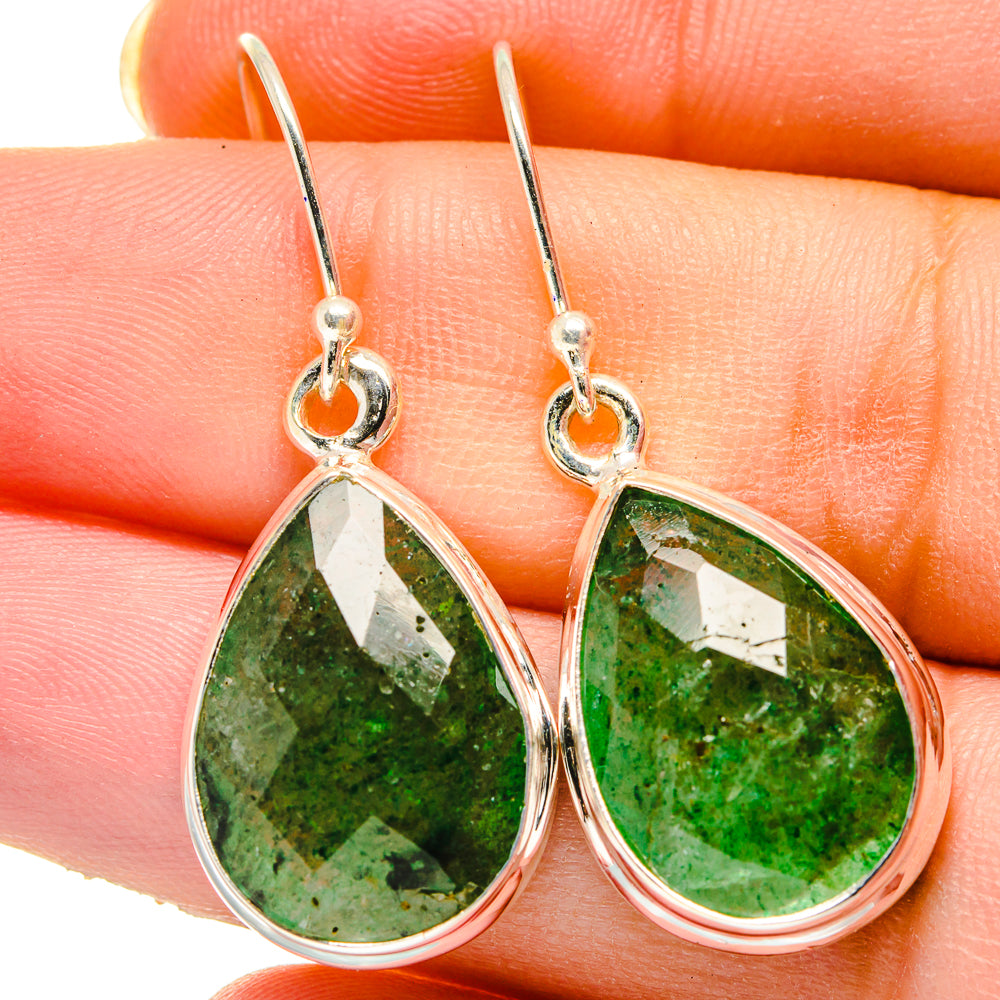 Green Aventurine Earrings handcrafted by Ana Silver Co - EARR422169