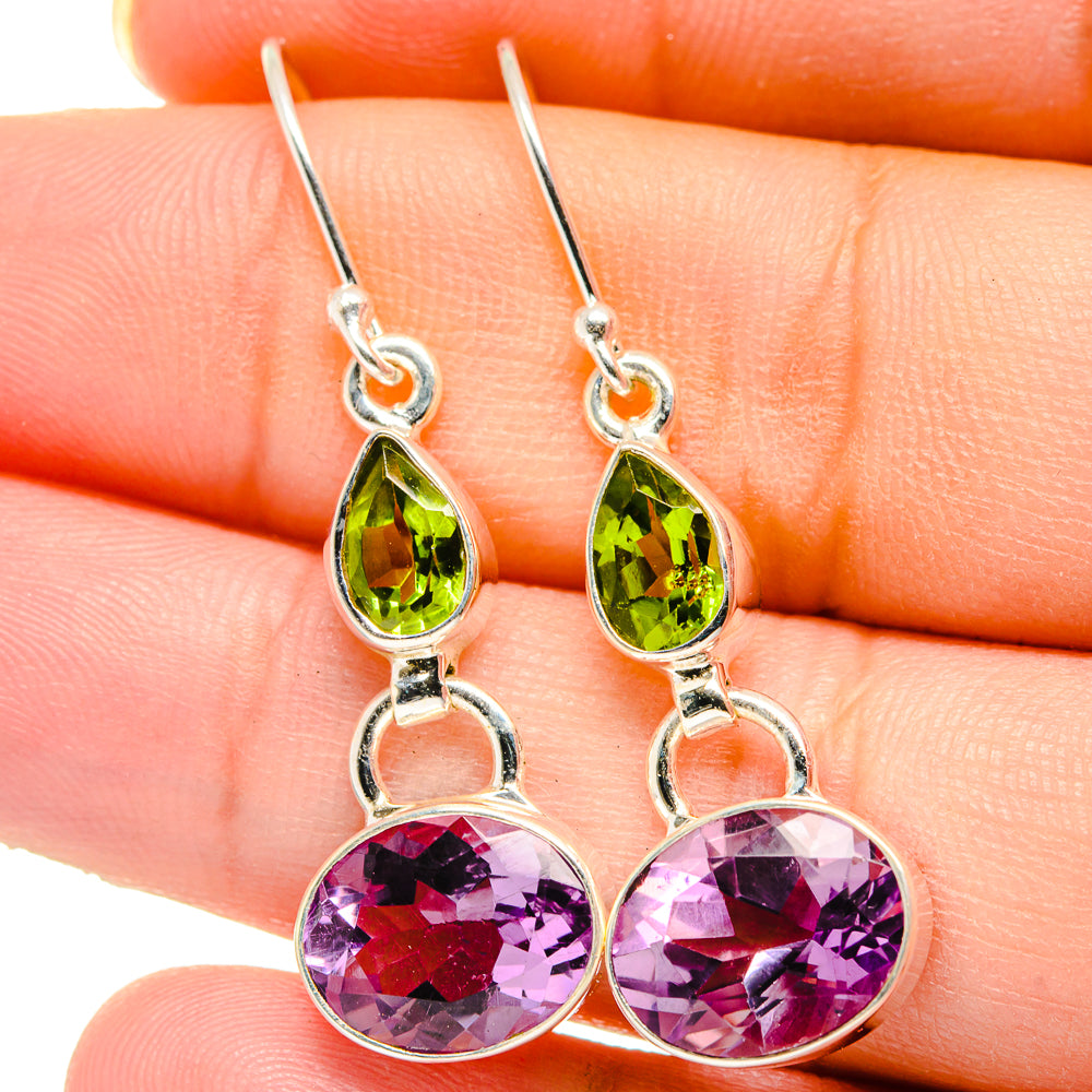 Amethyst Earrings handcrafted by Ana Silver Co - EARR422176
