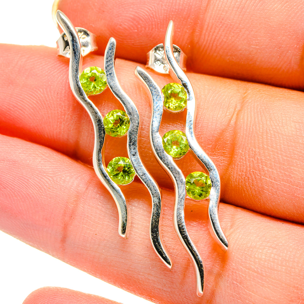 Peridot Earrings handcrafted by Ana Silver Co - EARR422185