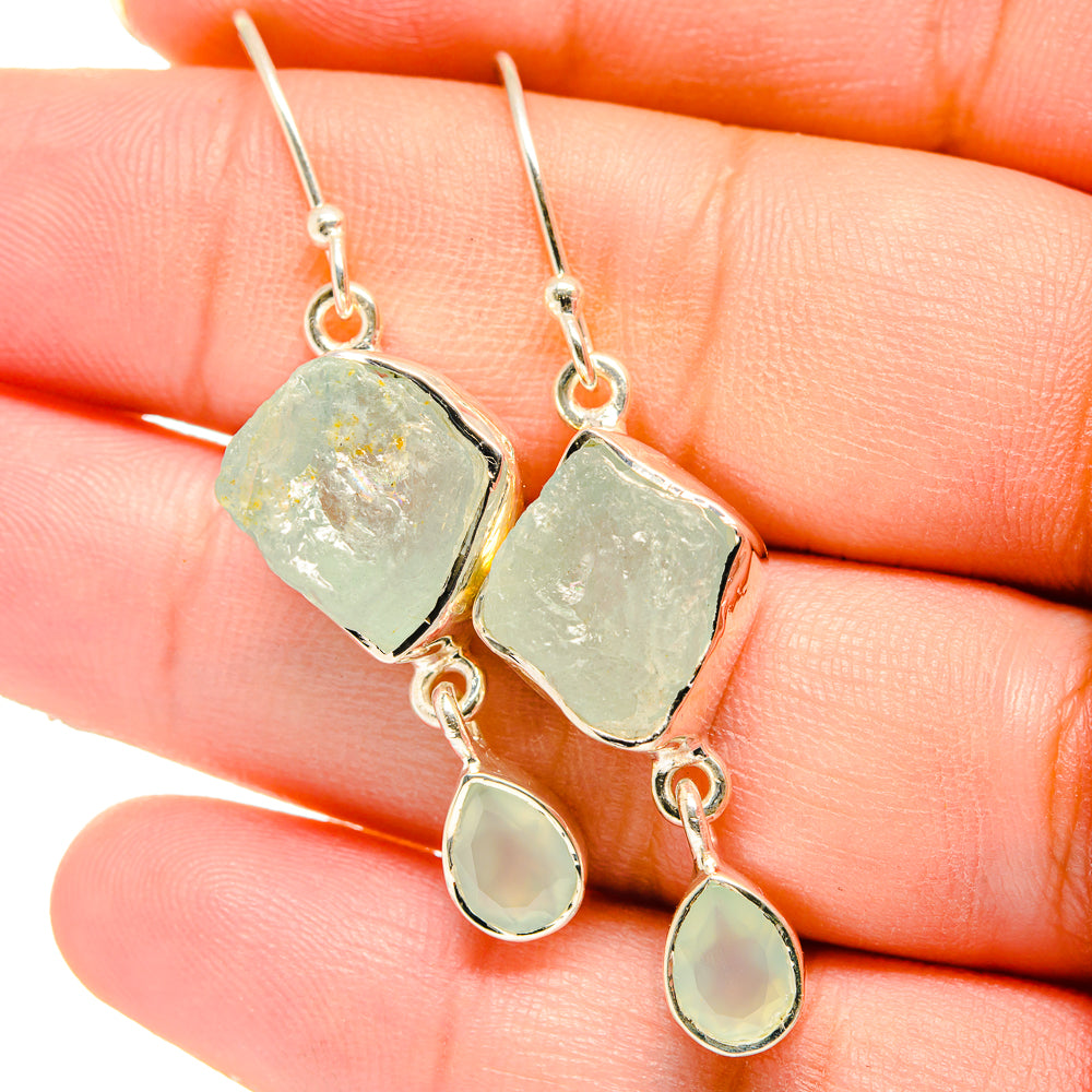 Aquamarine Earrings handcrafted by Ana Silver Co - EARR422204