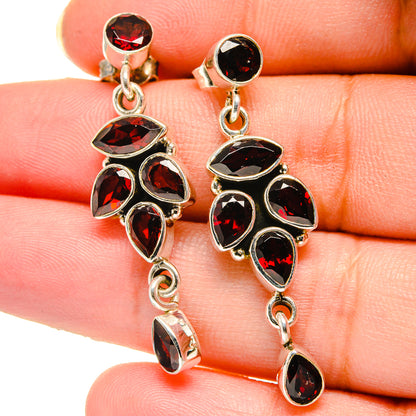 Garnet Earrings handcrafted by Ana Silver Co - EARR422205