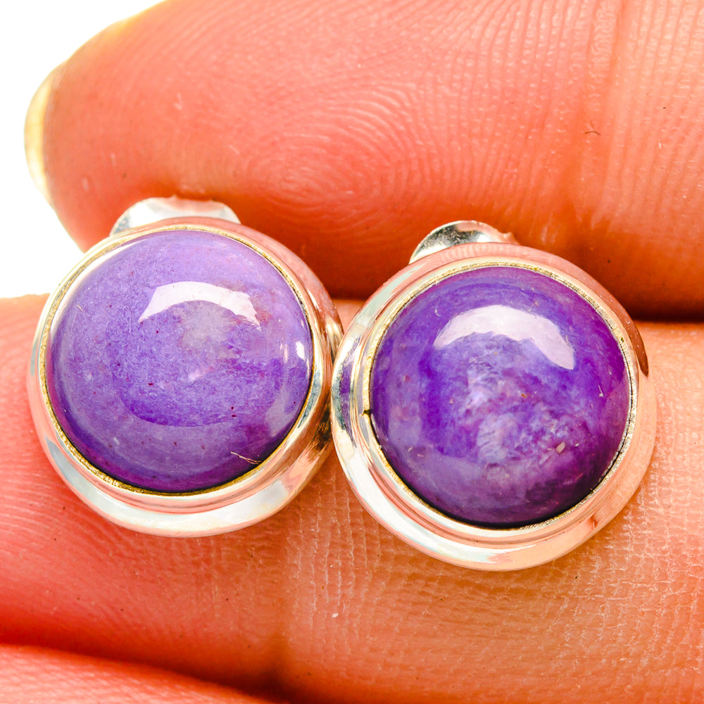 Charoite Earrings handcrafted by Ana Silver Co - EARR422206