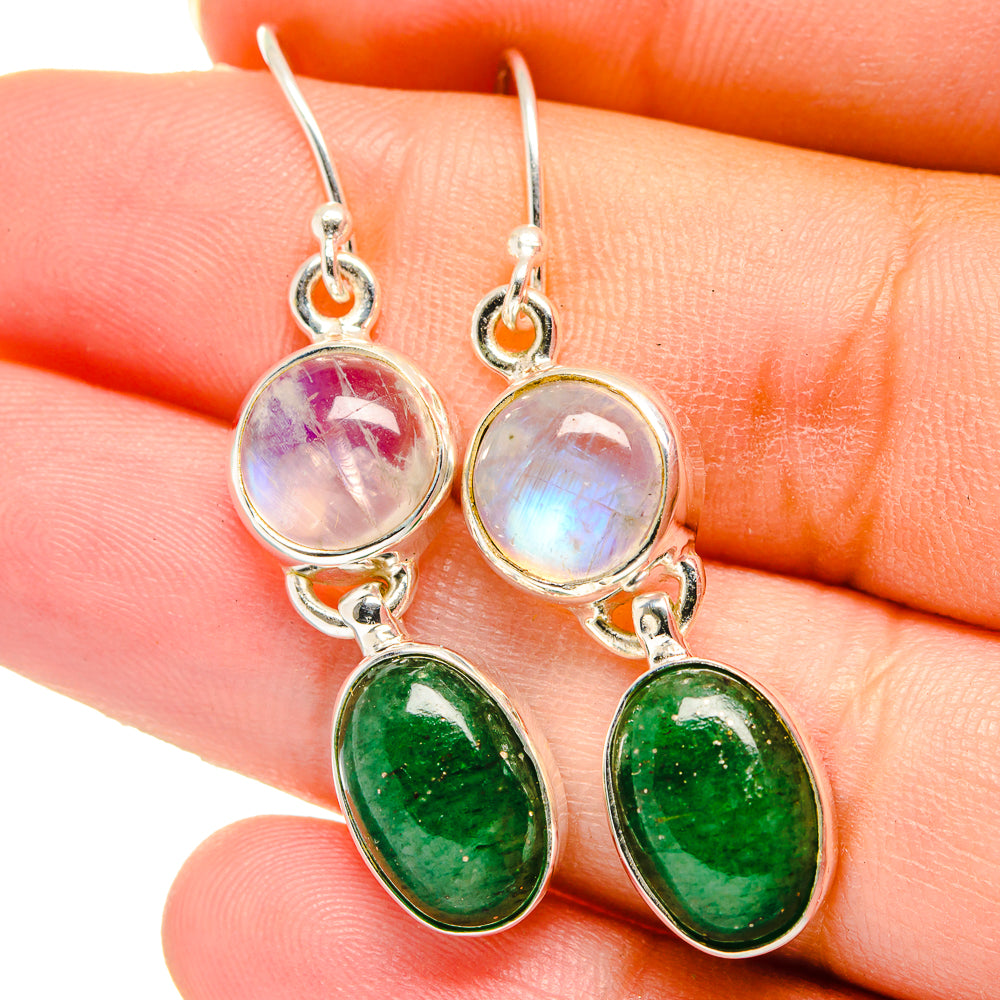 Green Aventurine Earrings handcrafted by Ana Silver Co - EARR422210