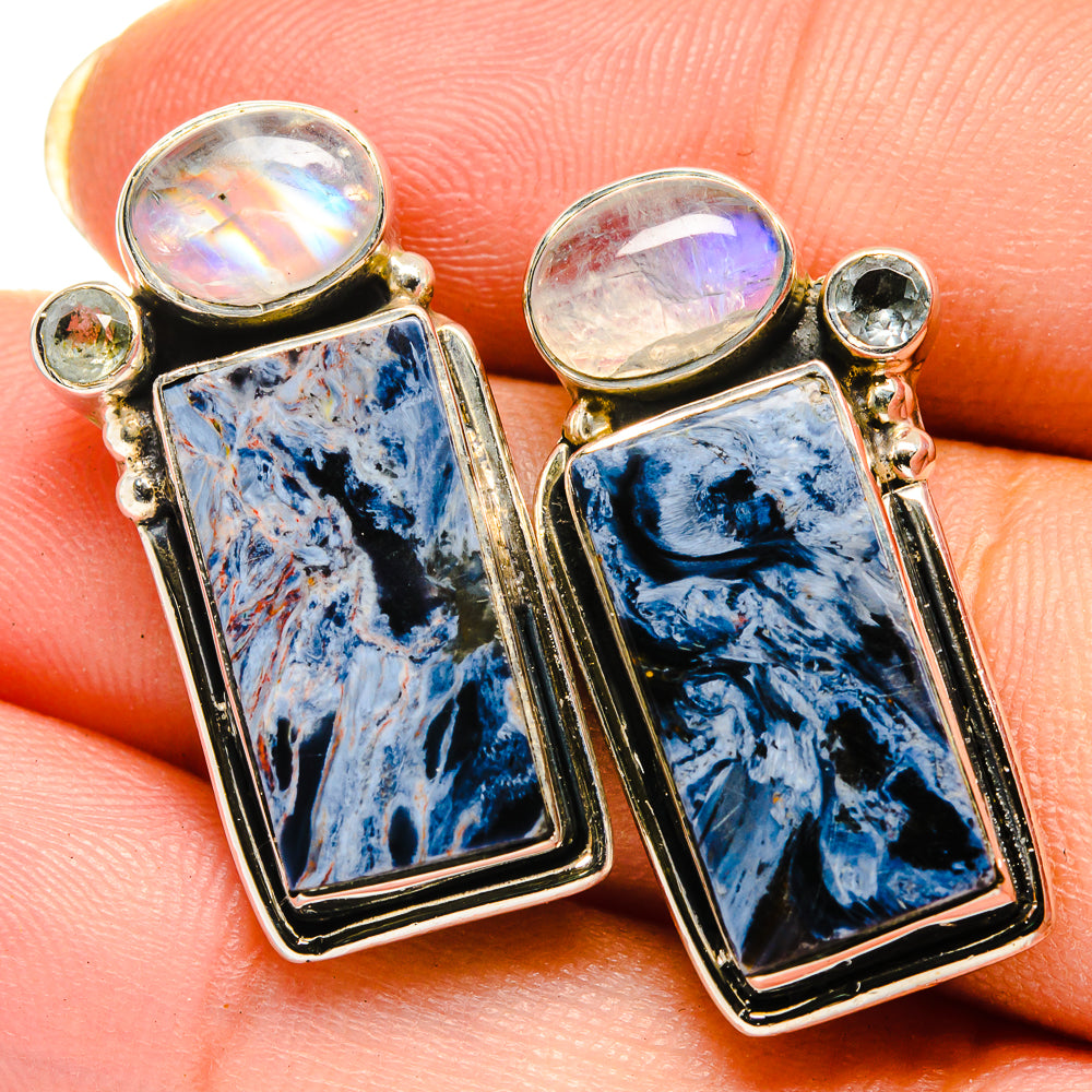Pietersite Earrings handcrafted by Ana Silver Co - EARR422214