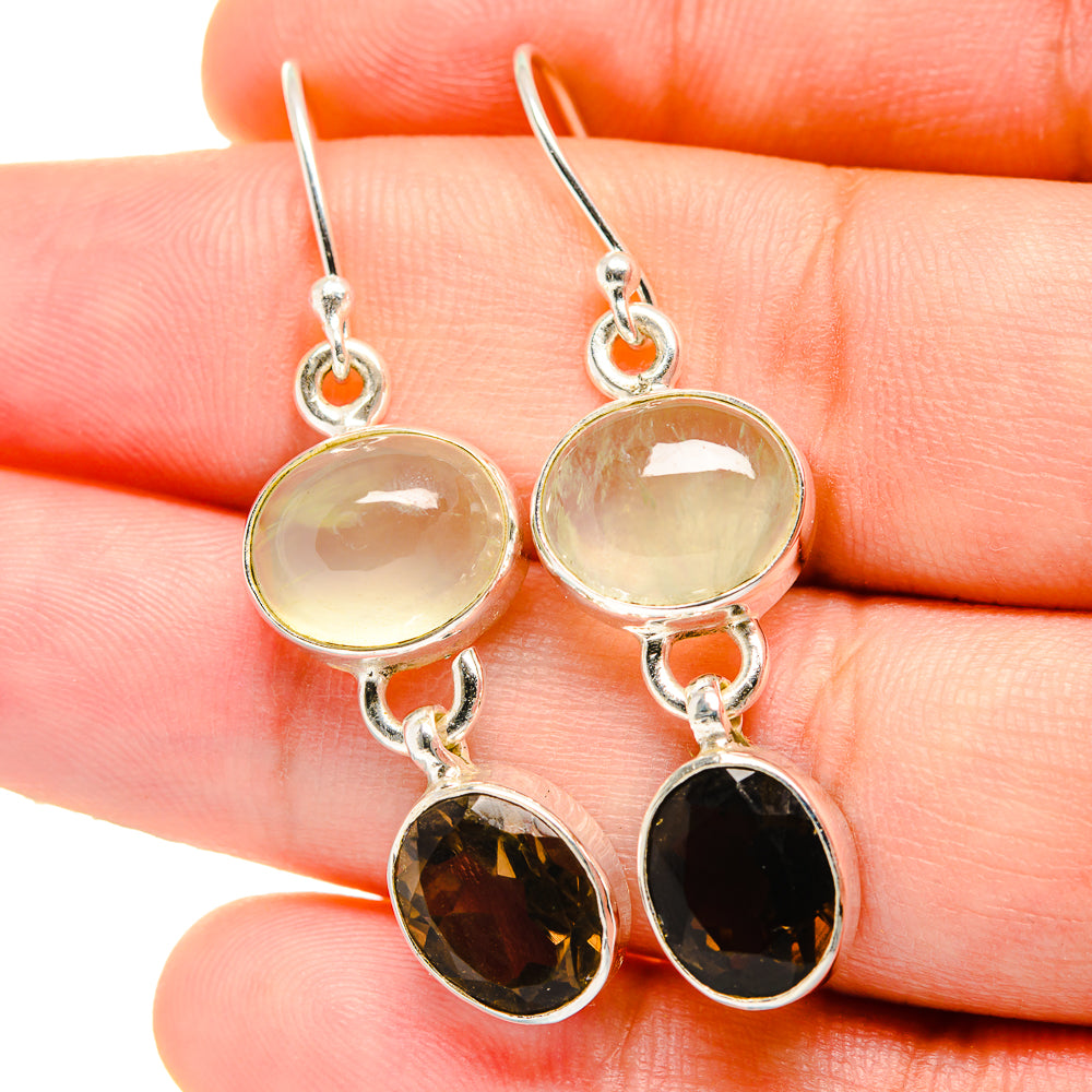 Smoky Quartz Earrings handcrafted by Ana Silver Co - EARR422221