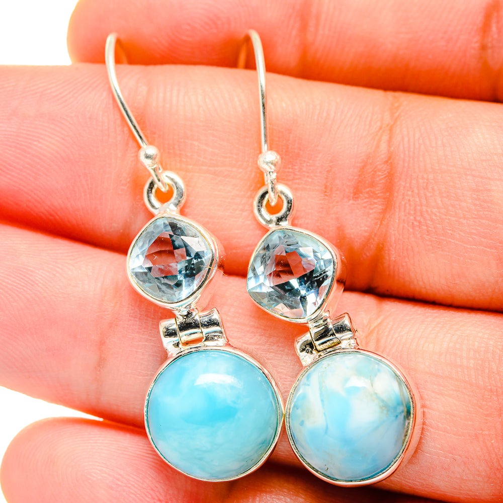 Larimar Earrings handcrafted by Ana Silver Co - EARR422222