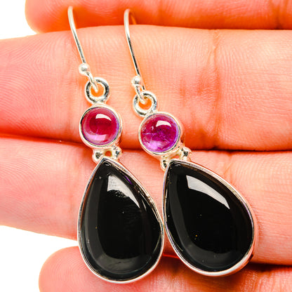 Black Onyx Earrings handcrafted by Ana Silver Co - EARR422223