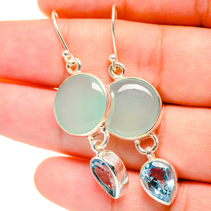 Aquamarine Earrings handcrafted by Ana Silver Co - EARR422226