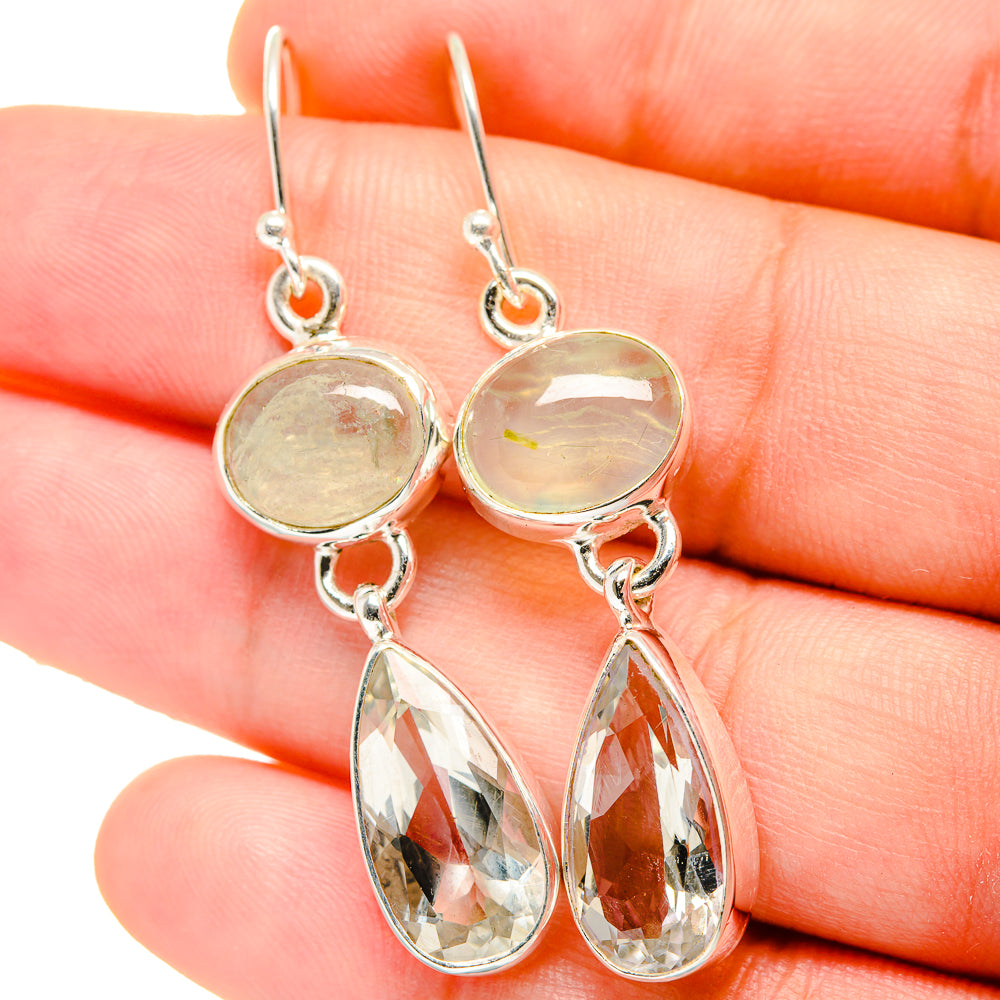 White Quartz Earrings handcrafted by Ana Silver Co - EARR422228
