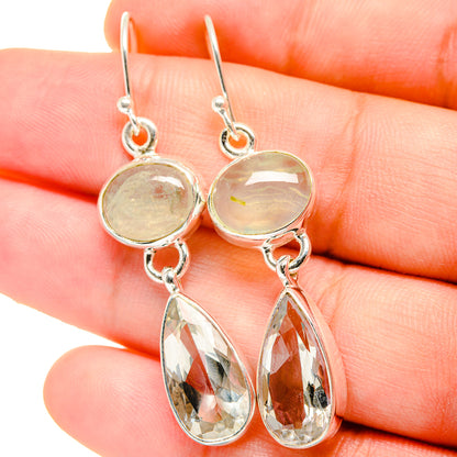 White Quartz Earrings handcrafted by Ana Silver Co - EARR422228