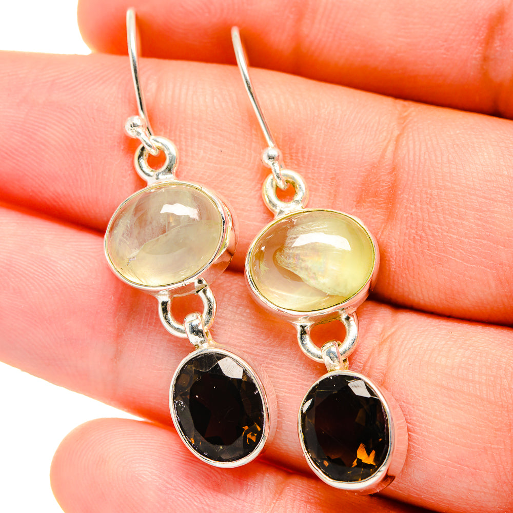 Smoky Quartz Earrings handcrafted by Ana Silver Co - EARR422235