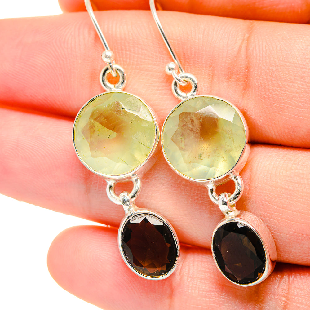 Prehnite Earrings handcrafted by Ana Silver Co - EARR422236