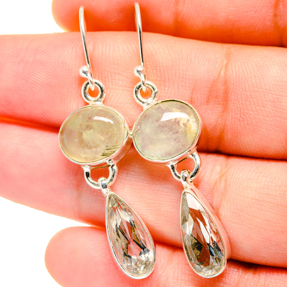 White Quartz Earrings handcrafted by Ana Silver Co - EARR422244