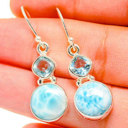 Larimar Earrings handcrafted by Ana Silver Co - EARR422248