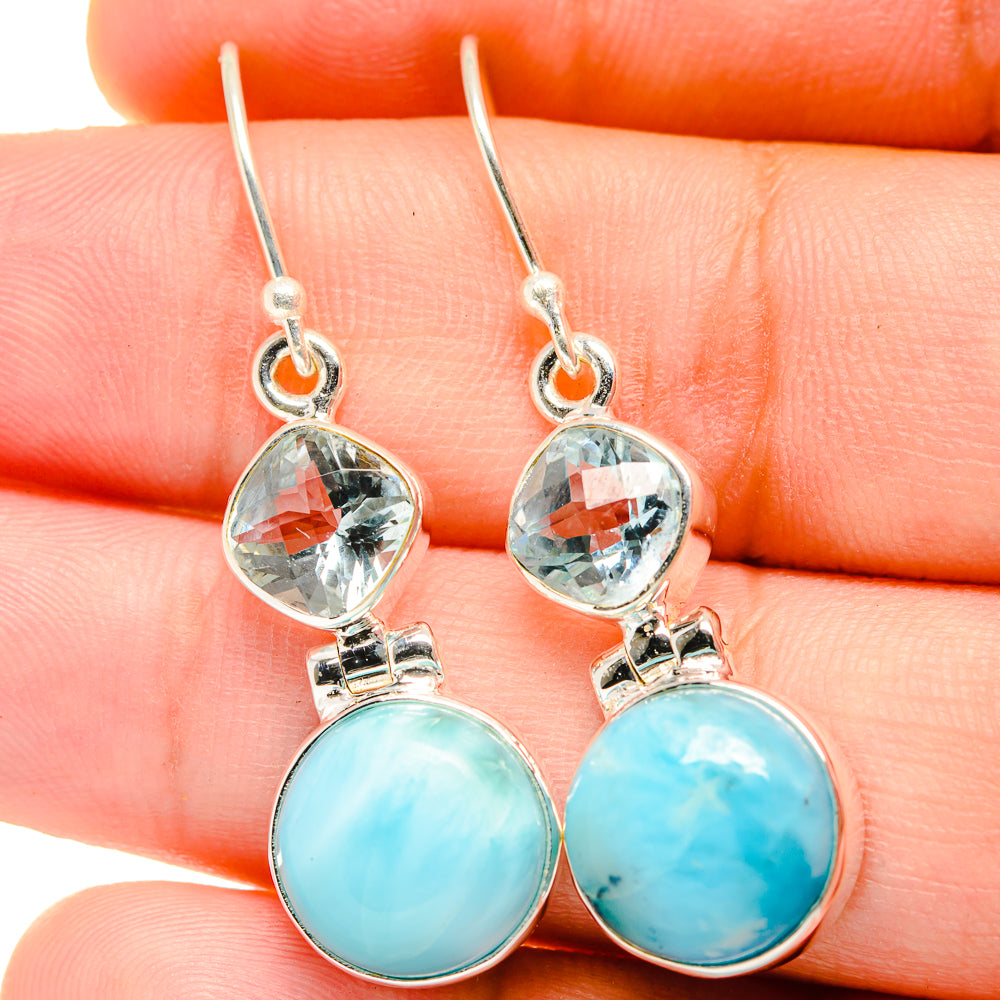 Larimar Earrings handcrafted by Ana Silver Co - EARR422250
