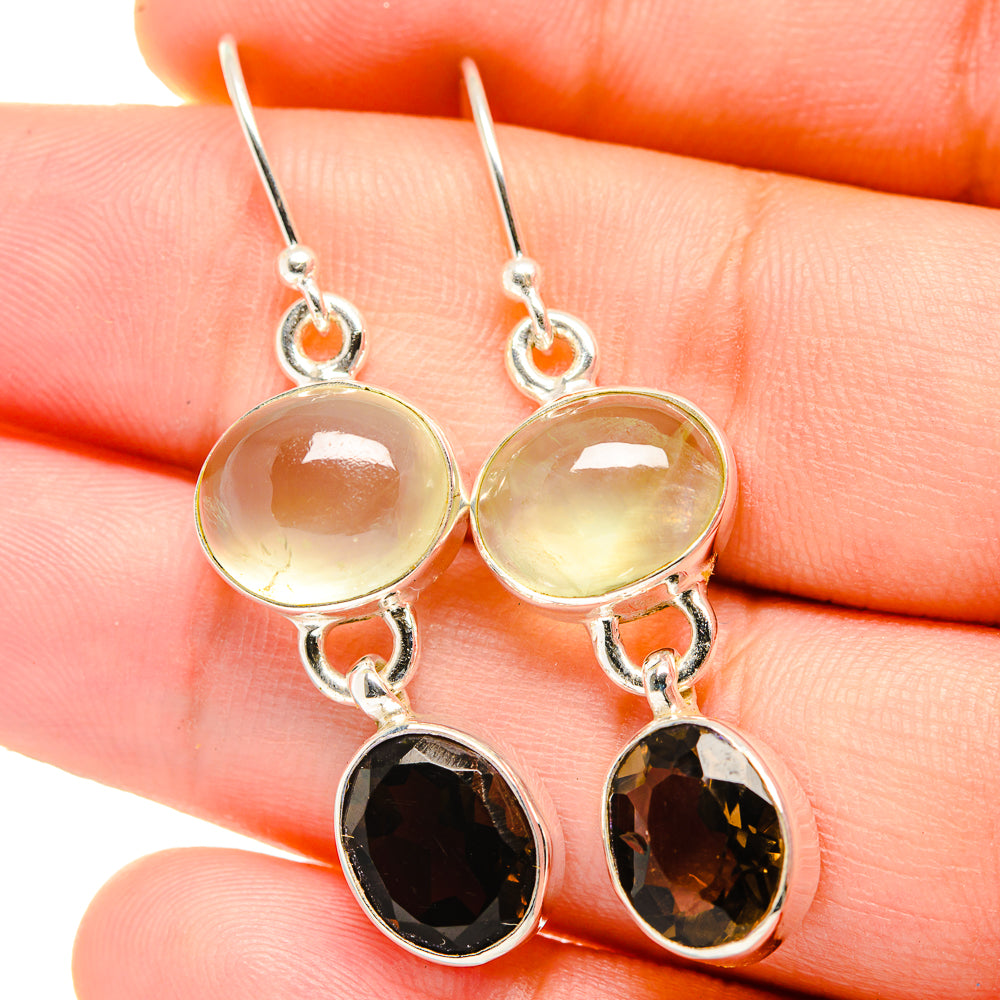 Smoky Quartz Earrings handcrafted by Ana Silver Co - EARR422253