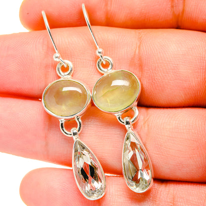 Prehnite Earrings handcrafted by Ana Silver Co - EARR422254