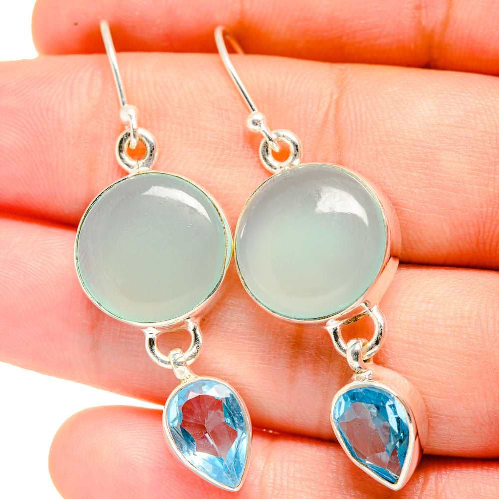 Aquamarine Earrings handcrafted by Ana Silver Co - EARR422263