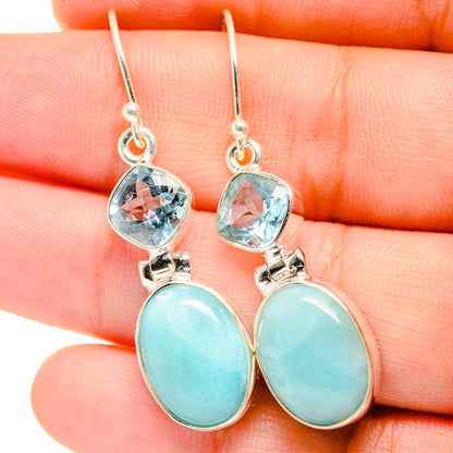 Larimar Earrings handcrafted by Ana Silver Co - EARR422266