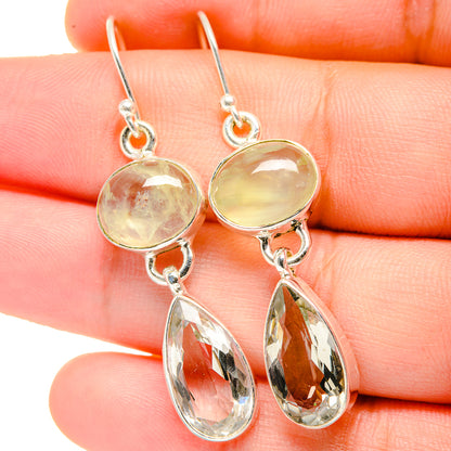 White Quartz Earrings handcrafted by Ana Silver Co - EARR422267