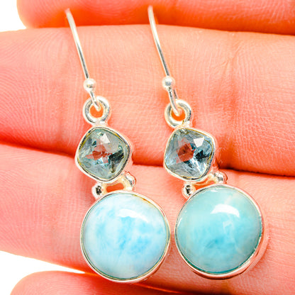 Larimar Earrings handcrafted by Ana Silver Co - EARR422273