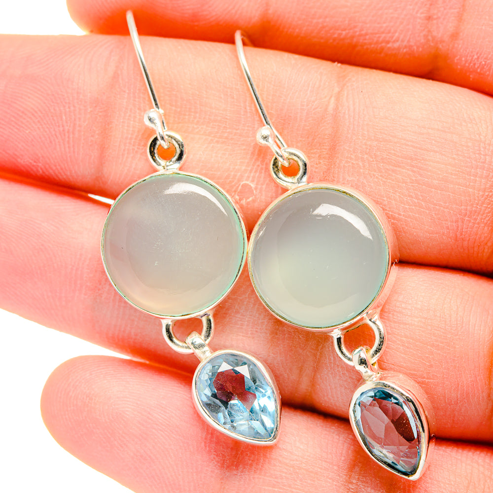 Aquamarine Earrings handcrafted by Ana Silver Co - EARR422275