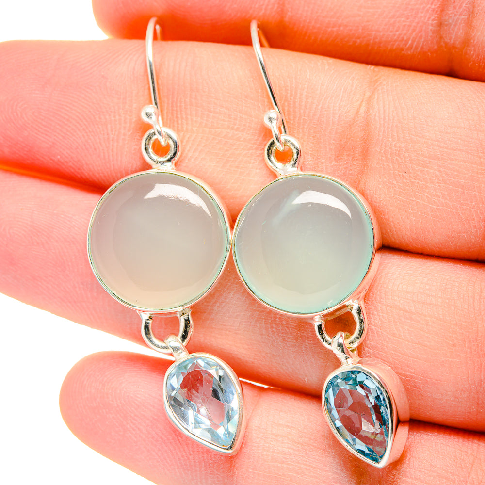 Aquamarine Earrings handcrafted by Ana Silver Co - EARR422290