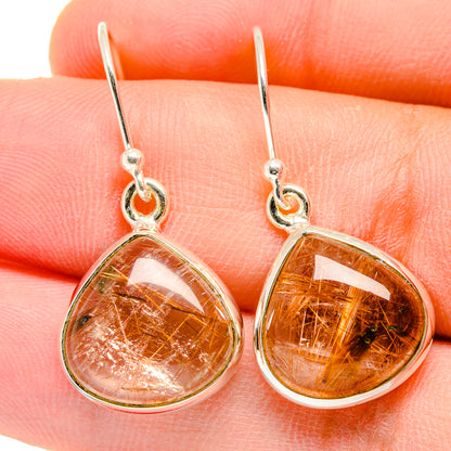 Rutilated Quartz Earrings handcrafted by Ana Silver Co - EARR422291