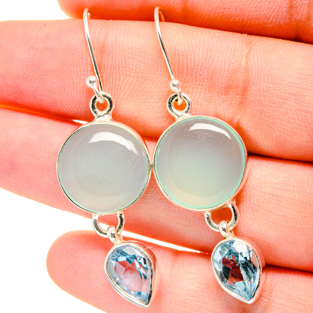 Aquamarine Earrings handcrafted by Ana Silver Co - EARR422297