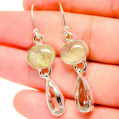 Prehnite Earrings handcrafted by Ana Silver Co - EARR422298