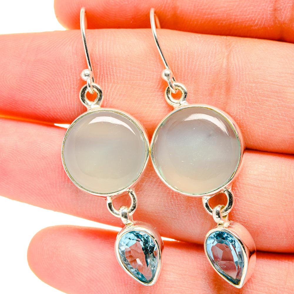 Aquamarine Earrings handcrafted by Ana Silver Co - EARR422309