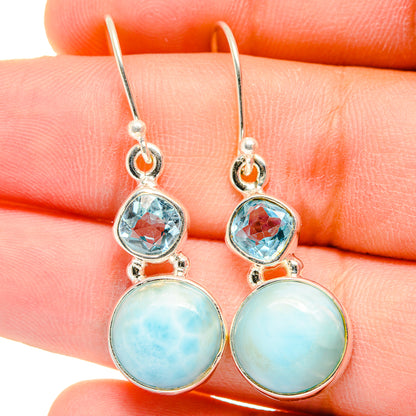 Larimar Earrings handcrafted by Ana Silver Co - EARR422314