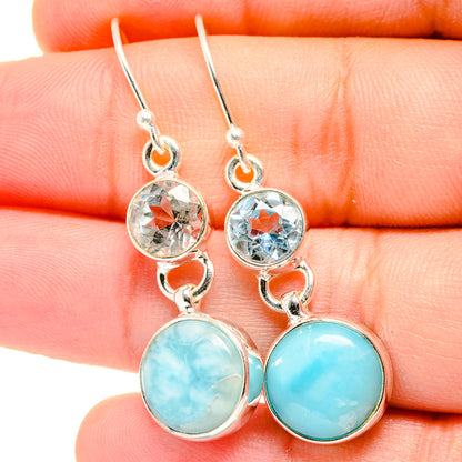 Larimar Earrings handcrafted by Ana Silver Co - EARR422330