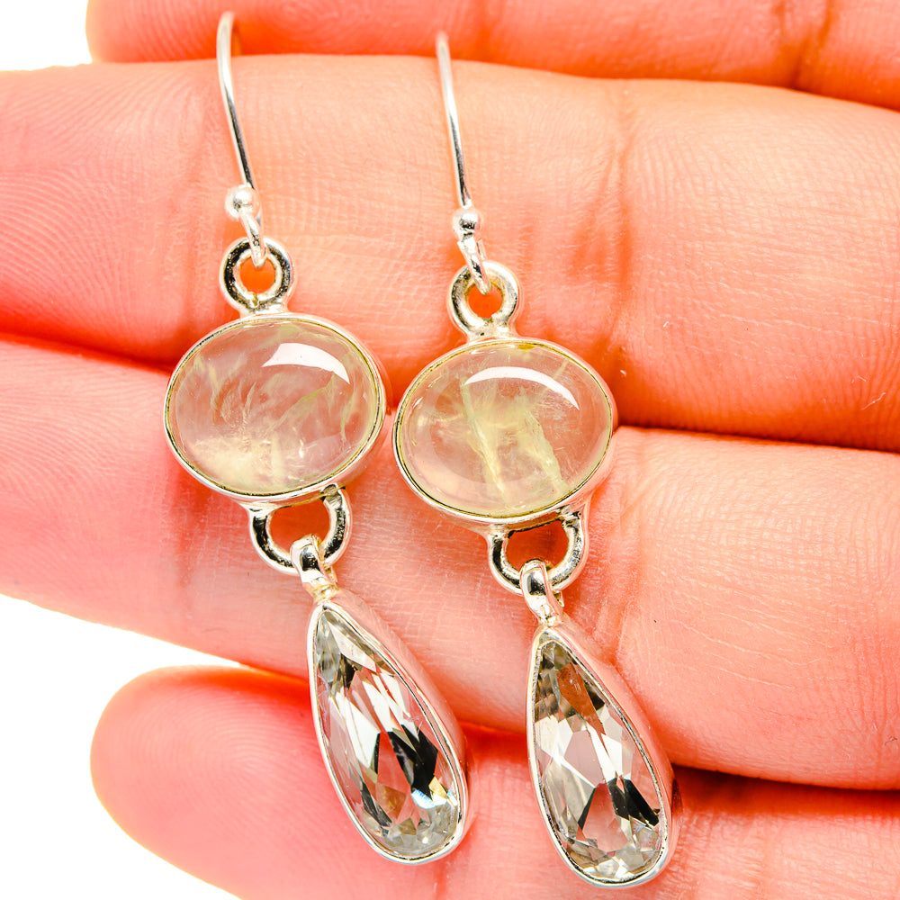 White Quartz Earrings handcrafted by Ana Silver Co - EARR422331