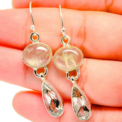 White Quartz Earrings handcrafted by Ana Silver Co - EARR422331