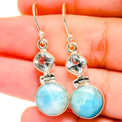 Larimar Earrings handcrafted by Ana Silver Co - EARR422342