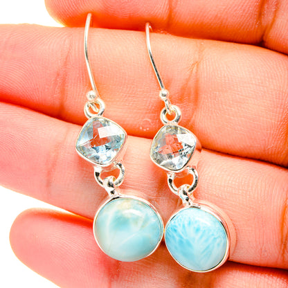 Larimar Earrings handcrafted by Ana Silver Co - EARR422345