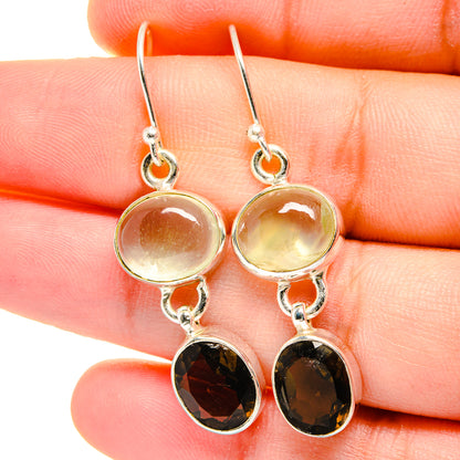 Smoky Quartz Earrings handcrafted by Ana Silver Co - EARR422346