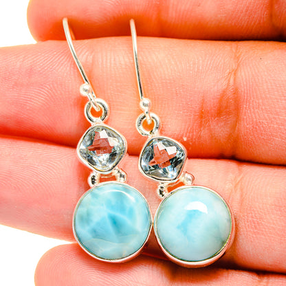 Larimar Earrings handcrafted by Ana Silver Co - EARR422348