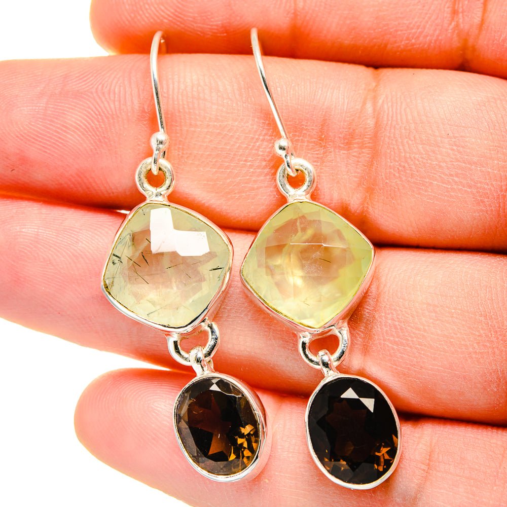 Prehnite Earrings handcrafted by Ana Silver Co - EARR422350