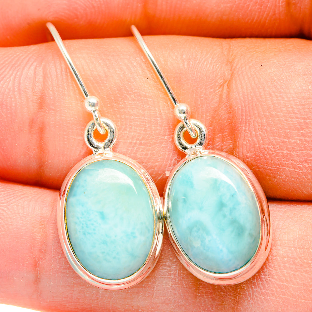 Larimar Earrings handcrafted by Ana Silver Co - EARR422351