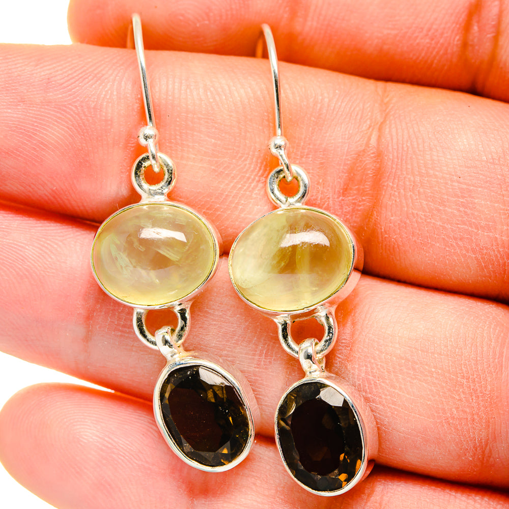 Prehnite Earrings handcrafted by Ana Silver Co - EARR422358