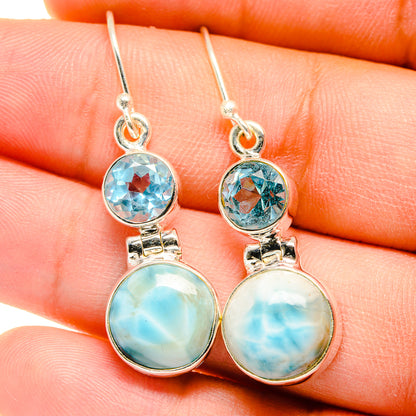 Larimar Earrings handcrafted by Ana Silver Co - EARR422369