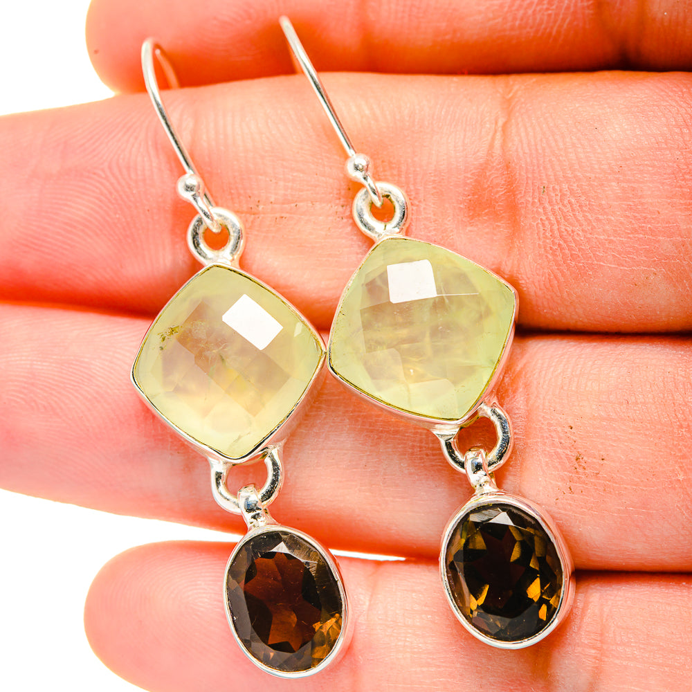 Prehnite Earrings handcrafted by Ana Silver Co - EARR422383