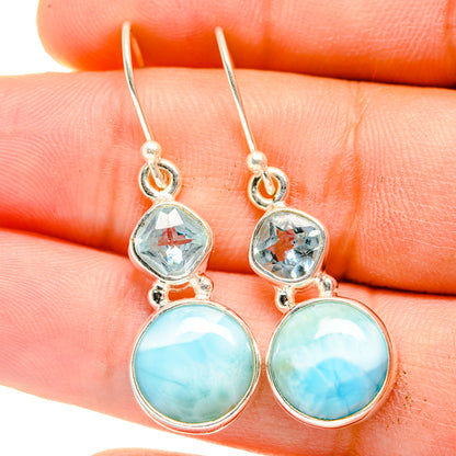 Larimar Earrings handcrafted by Ana Silver Co - EARR422384